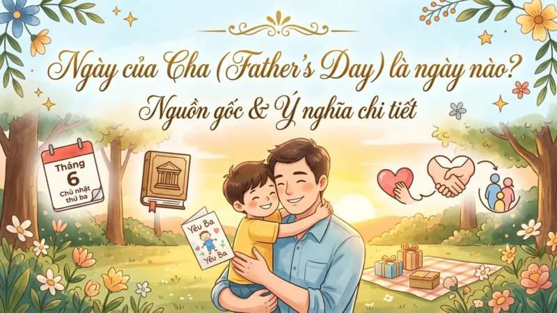 Ngày của Cha (Father’s Day) là ngày nào? Nguồn gốc & Ý nghĩa chi tiết