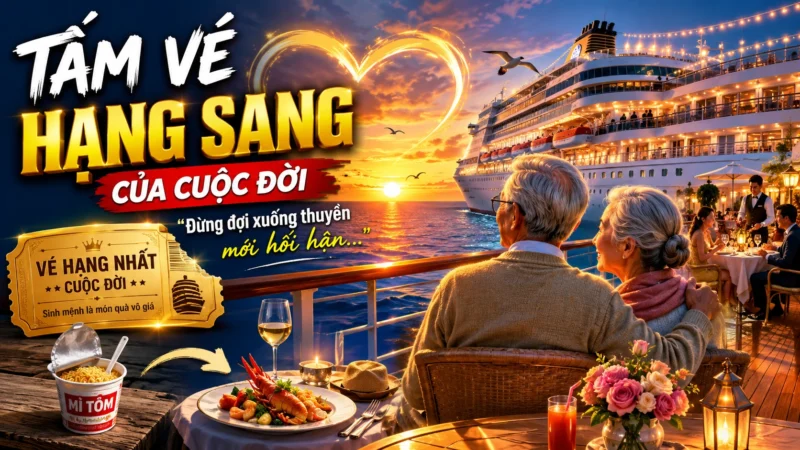 Tấm Vé Hạng Sang Của Cuộc Đời: Câu Chuyện Khiến Nhiều Người Giật Mình Vì Đã Sống Quá Tiết Kiệm