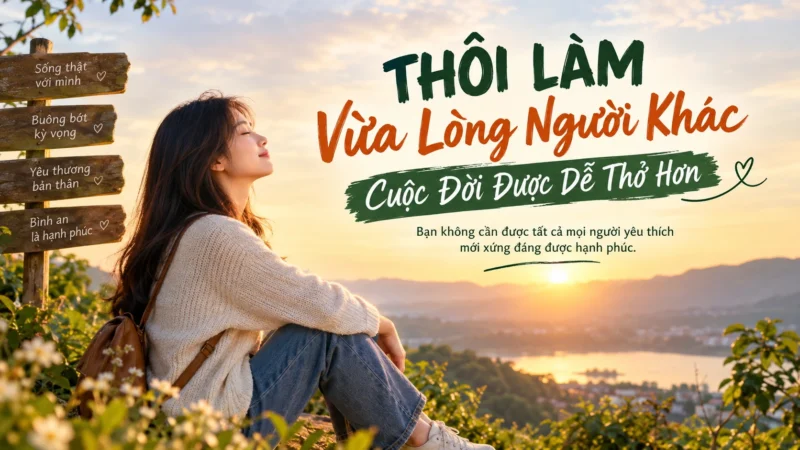 Thôi Làm Vừa Lòng – Cuộc Đời Được Dễ Thở Hơn