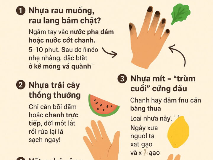 MẸO TẨY VẾT BẨN “CỨNG ĐẦU” TRÊN TAY – HIỆU QUẢ BẤT NGỜ!