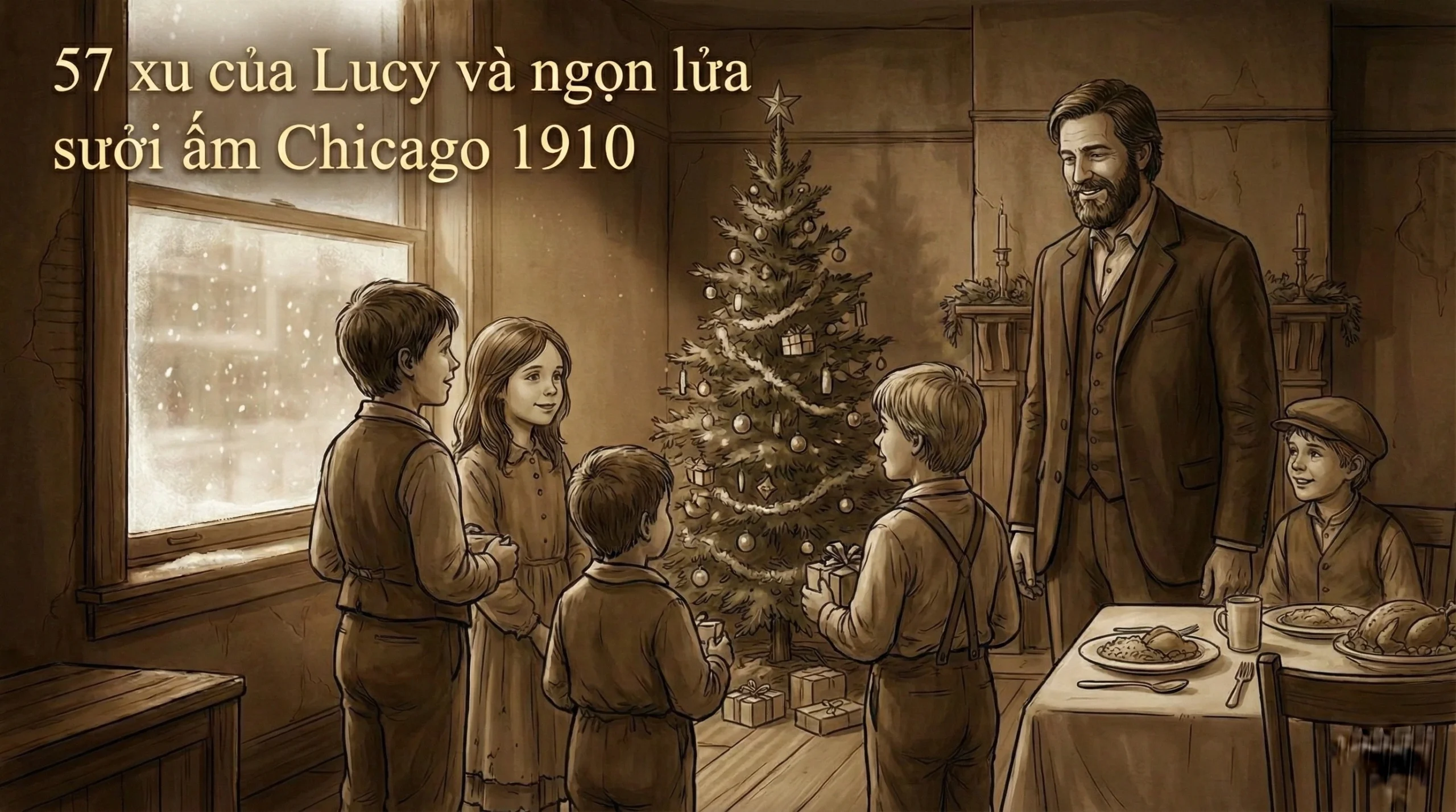 57 xu của Lucy và ngọn lửa sưởi ấm Chicago 1910