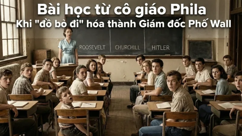 Bài học từ cô giáo Phila: Khi “đồ bỏ đi” hóa thành Giám đốc Phố Wall.