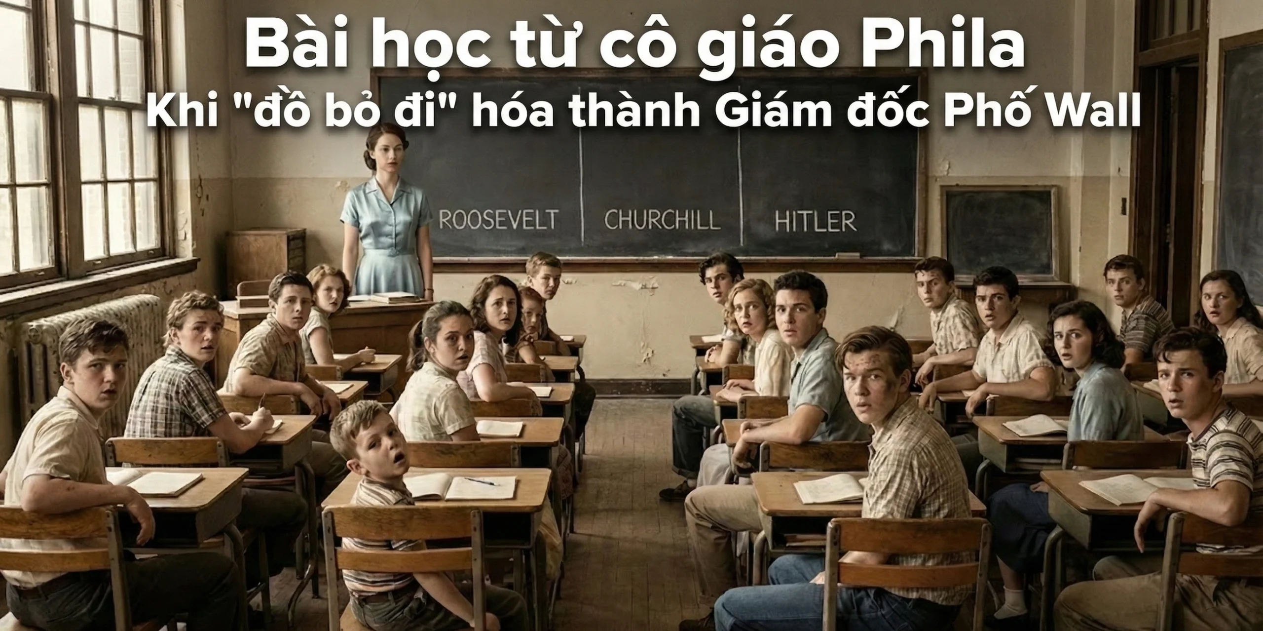 Bài học từ cô giáo Phila: Khi “đồ bỏ đi” hóa thành Giám đốc Phố Wall.