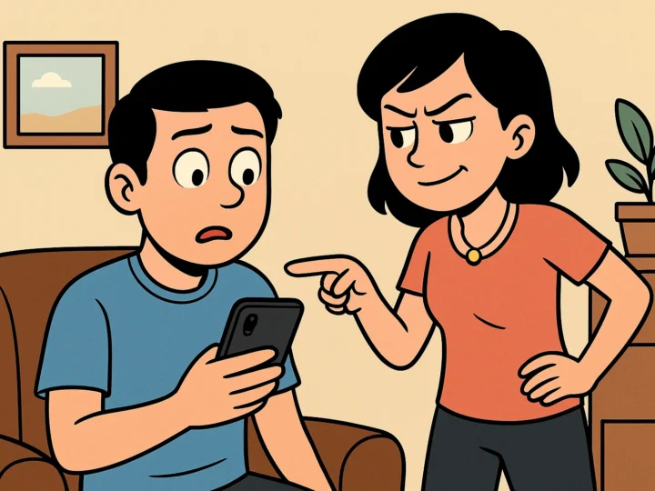 VỢ – CHỒNG – VÀ CÁI ĐIỆN THOẠI BIẾT TỐ CÁO**