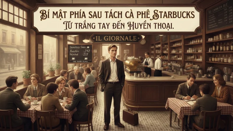 Bí mật phía sau tách cà phê Starbucks: Từ trắng tay đến huyền thoại.