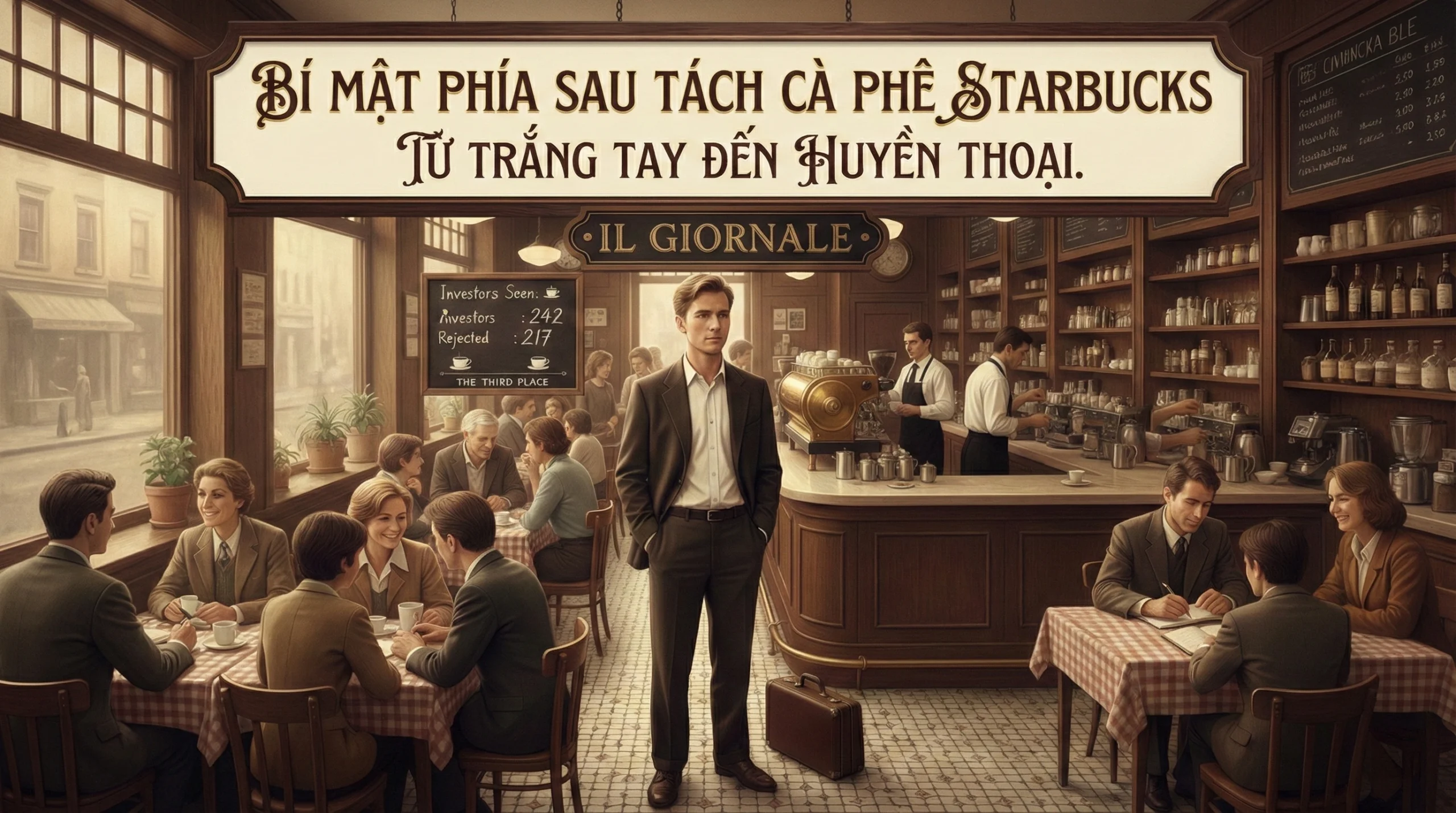 Bí mật phía sau tách cà phê Starbucks: Từ trắng tay đến huyền thoại.