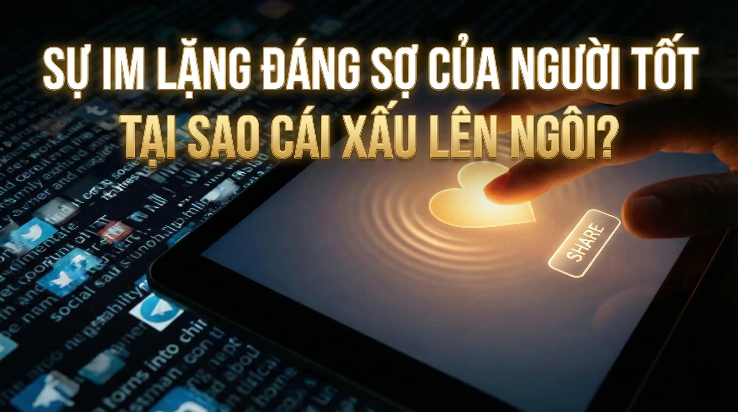KHI NGƯỜI TỐT IM LẶNG – BÓNG TỐI SẼ LÊN NGÔI