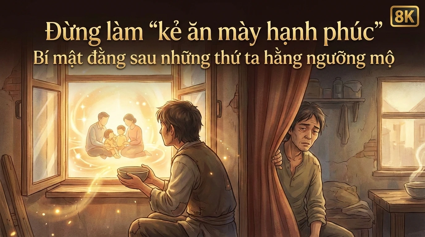 Đừng làm “kẻ ăn mày hạnh phúc” – Bí mật đằng sau những thứ ta hằng ngưỡng mộ