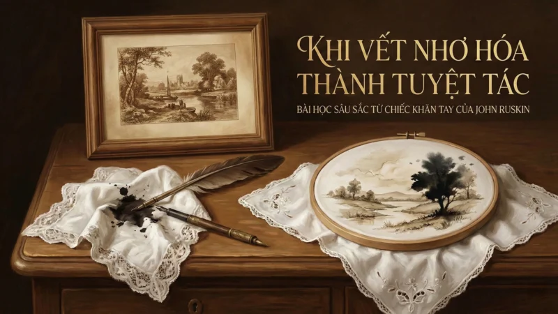 Khi Vết Nhơ Hóa Thành Tuyệt Tác: Bài Học Sâu Sắc Từ Chiếc Khăn Tay Của John Ruskin