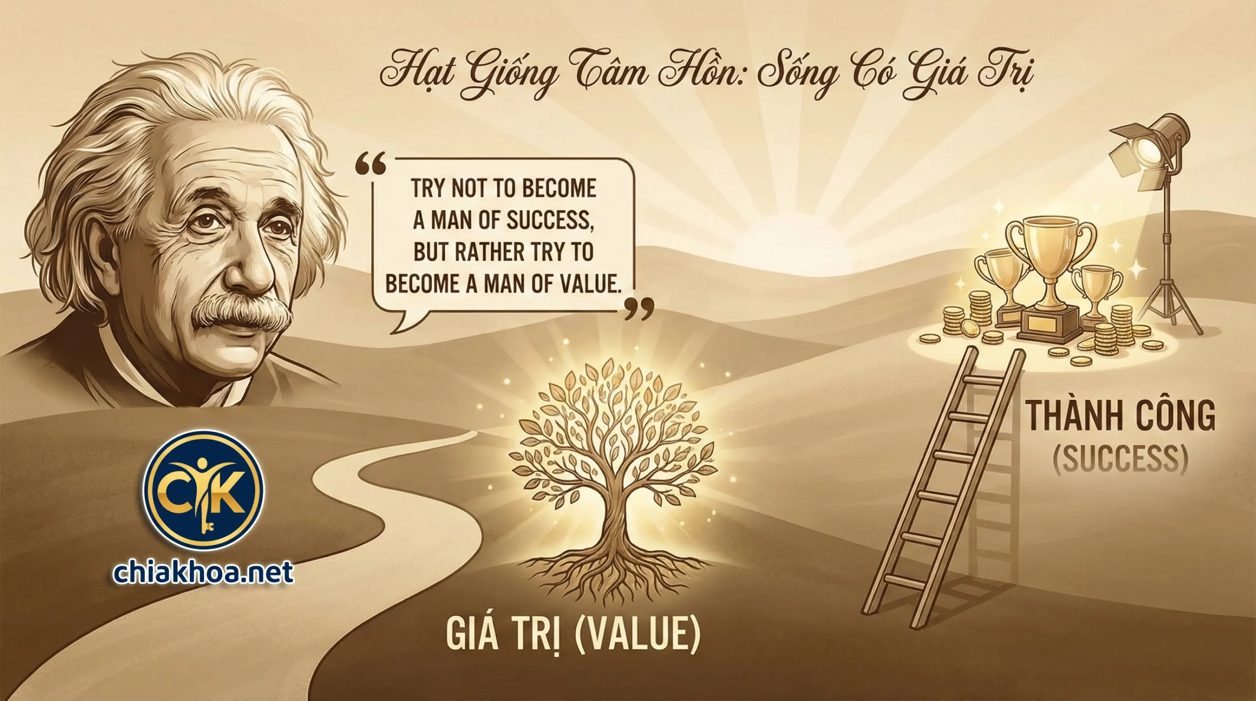 Lời khuyên cuối cùng của Einstein mà 90% người trẻ đang hiểu sai!