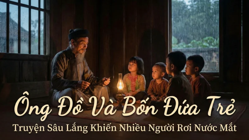 Ông Đồ Và Bốn Đứa Trẻ | Truyện Sâu Lắng Khiến Nhiều Người Rơi Nước Mắt