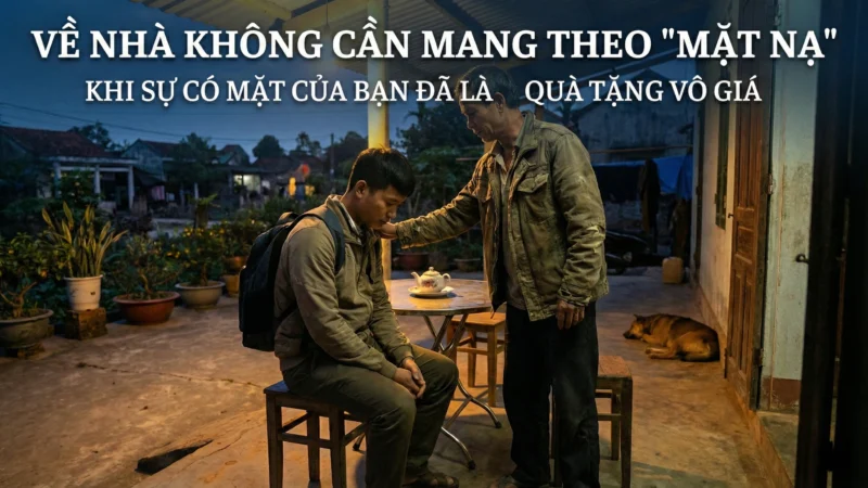 VỀ NHÀ KHÔNG CẦN MANG THEO “MẶT NẠ”: KHI SỰ CÓ MẶT CỦA BẠN ĐÃ LÀ QUÀ TẶNG VÔ GIÁ
