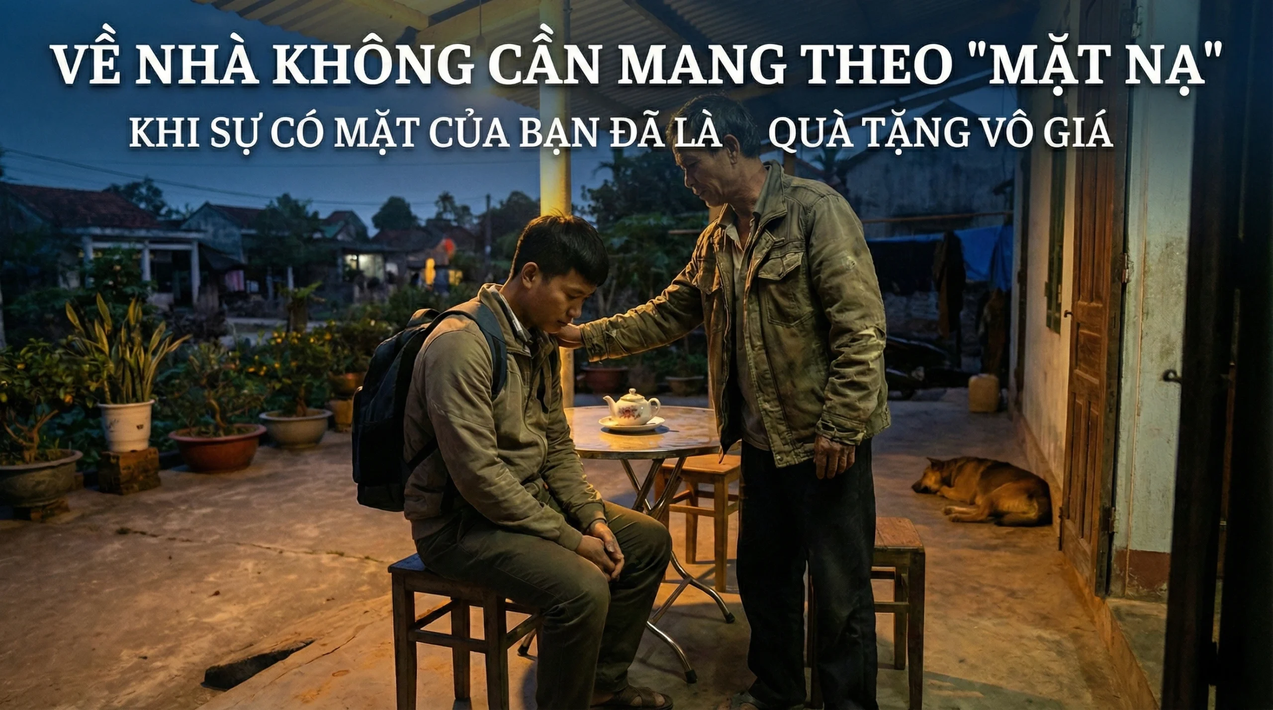 VỀ NHÀ KHÔNG CẦN MANG THEO “MẶT NẠ”: KHI SỰ CÓ MẶT CỦA BẠN ĐÃ LÀ QUÀ TẶNG VÔ GIÁ
