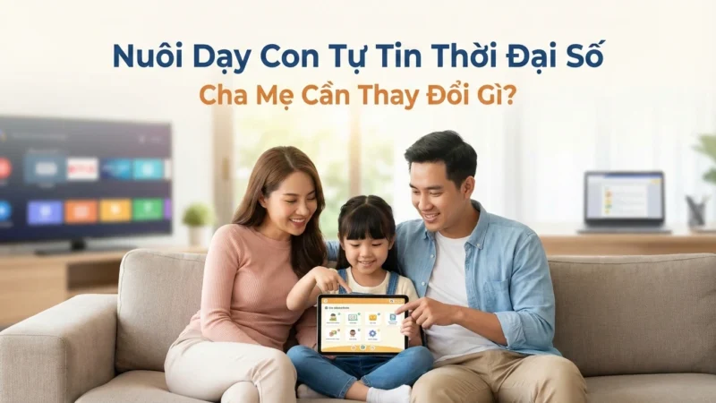 Nuôi Dạy Con Tự Tin Thời Đại Số: Cha Mẹ Cần Thay Đổi Gì?