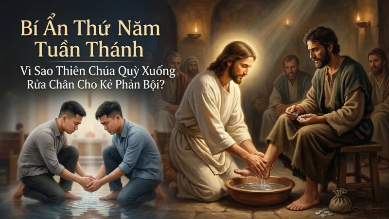 Bí Ẩn Thứ Năm Tuần Thánh: Vì Sao Thiên Chúa Quỳ Xuống Rửa Chân Cho Kẻ Phản Bội?
