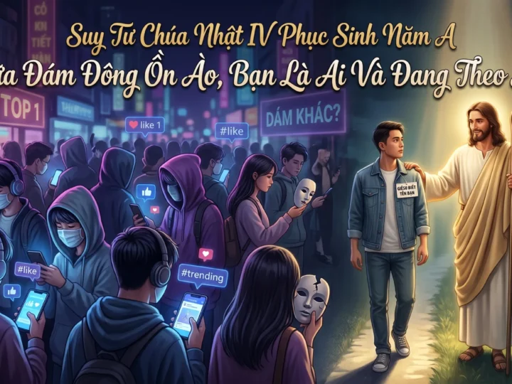 GIỮA ĐÁM ĐÔNG ỒN ÀO, BẠN LÀ AI VÀ BẠN ĐANG THEO AI?