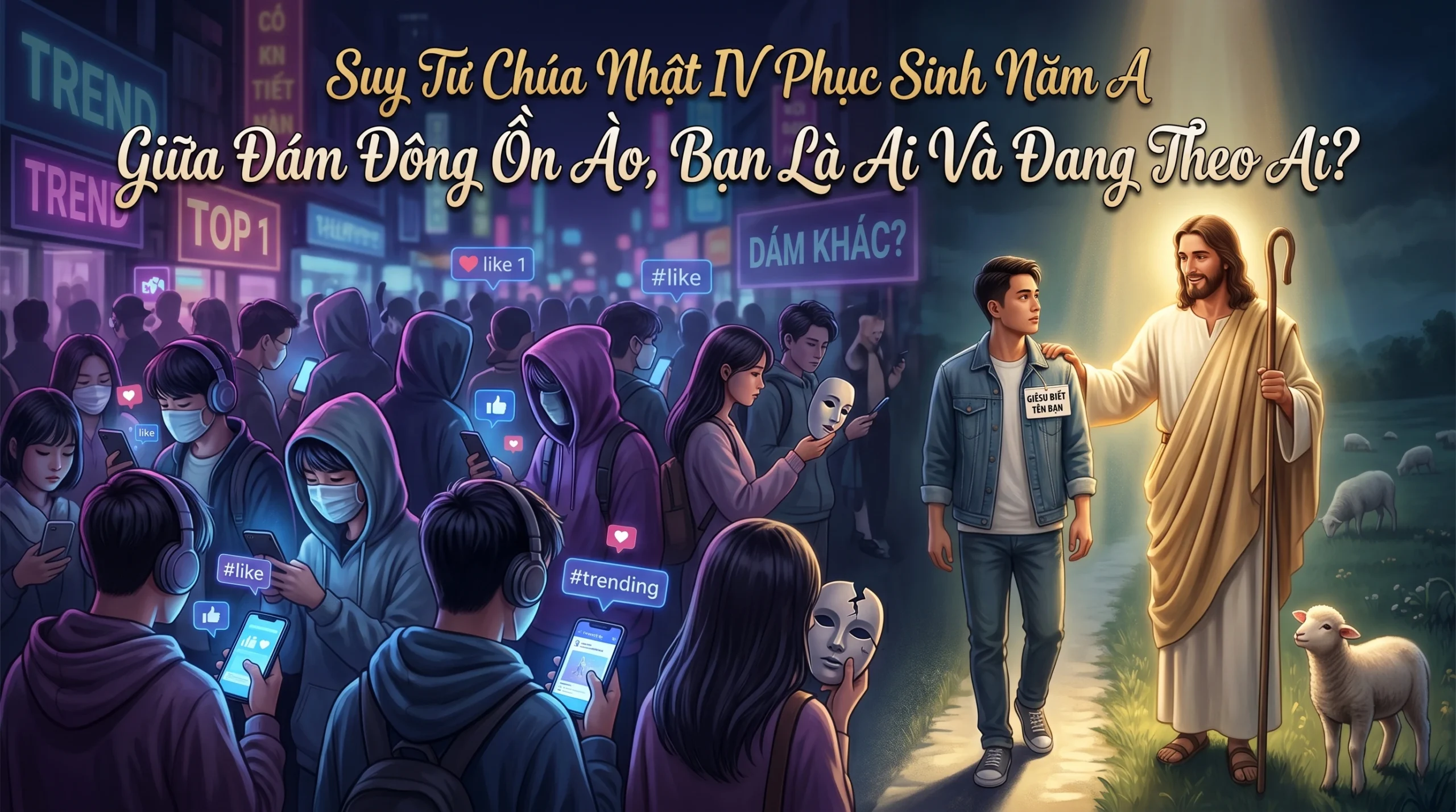 GIỮA ĐÁM ĐÔNG ỒN ÀO, BẠN LÀ AI VÀ BẠN ĐANG THEO AI?