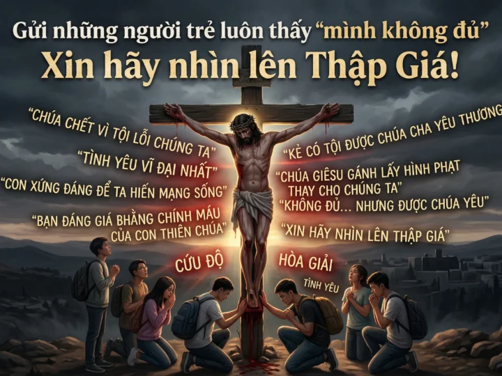 Gửi những người trẻ luôn thấy “mình không đủ”: Xin hãy nhìn lên Thập Giá!
