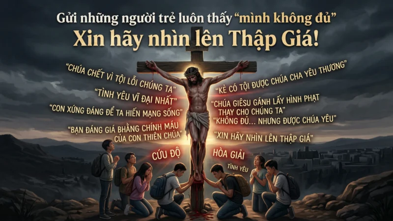 Gửi những người trẻ luôn thấy “mình không đủ”: Xin hãy nhìn lên Thập Giá!