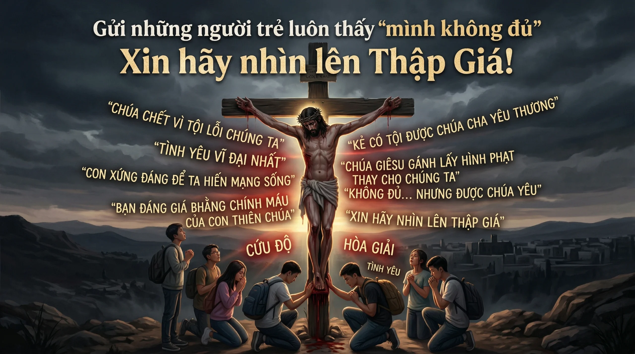 Gửi những người trẻ luôn thấy “mình không đủ”: Xin hãy nhìn lên Thập Giá!