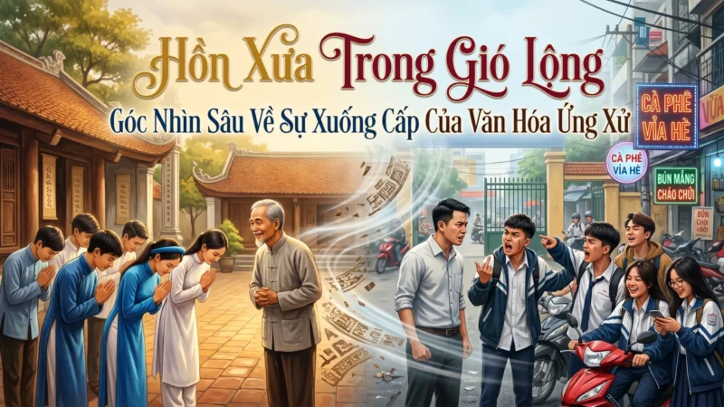 Hồn Xưa Trong Gió Lộng: Góc Nhìn Sâu Về Sự Xuống Cấp Của Văn Hóa Ứng Xử