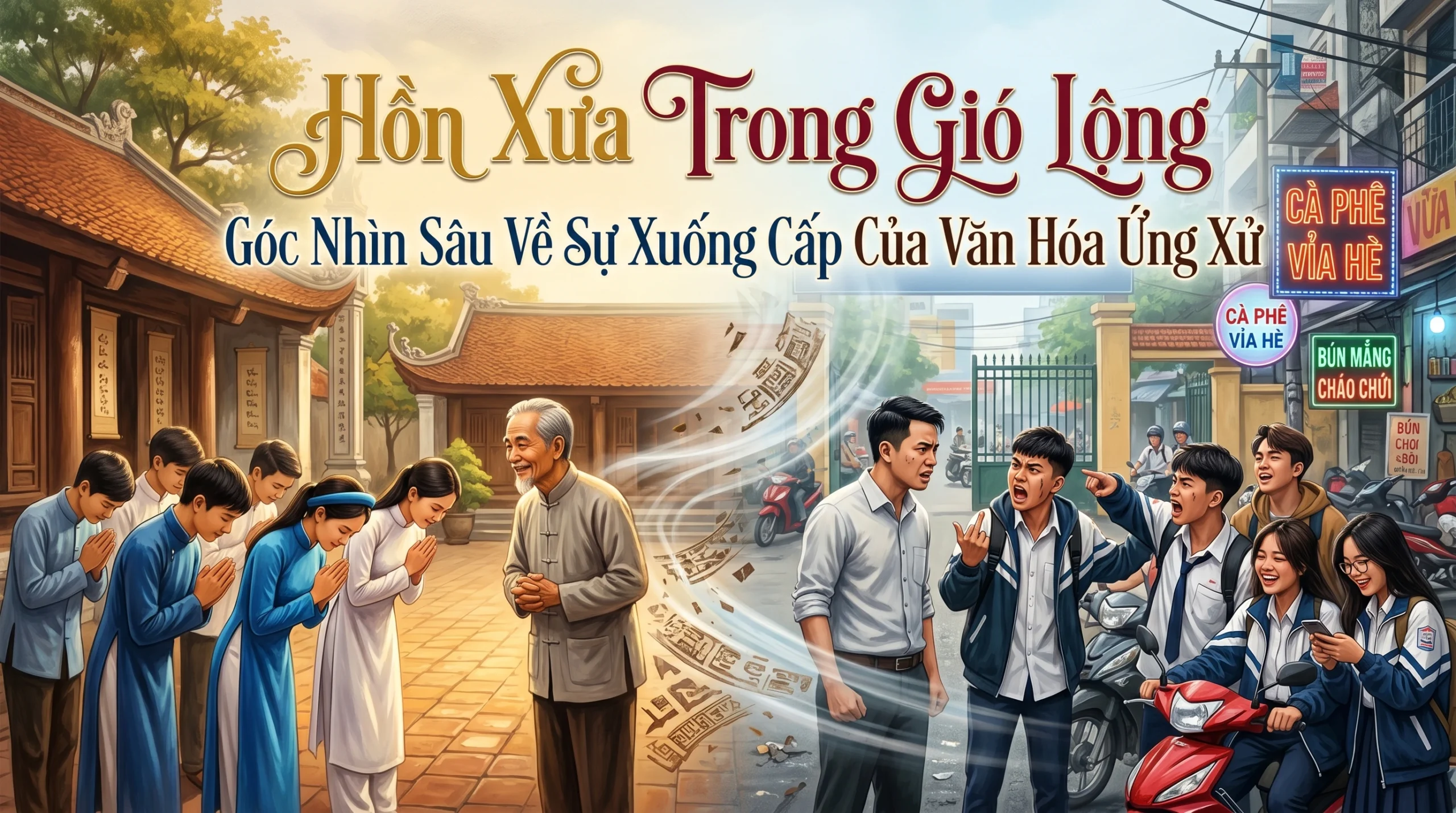 Hồn Xưa Trong Gió Lộng: Góc Nhìn Sâu Về Sự Xuống Cấp Của Văn Hóa Ứng Xử