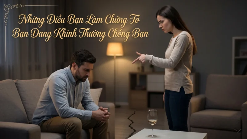 NHỮNG ĐIỀU BẠN LÀM CHỨNG TỎ BẠN ĐANG KHINH THƯỜNG CHỒNG BẠN