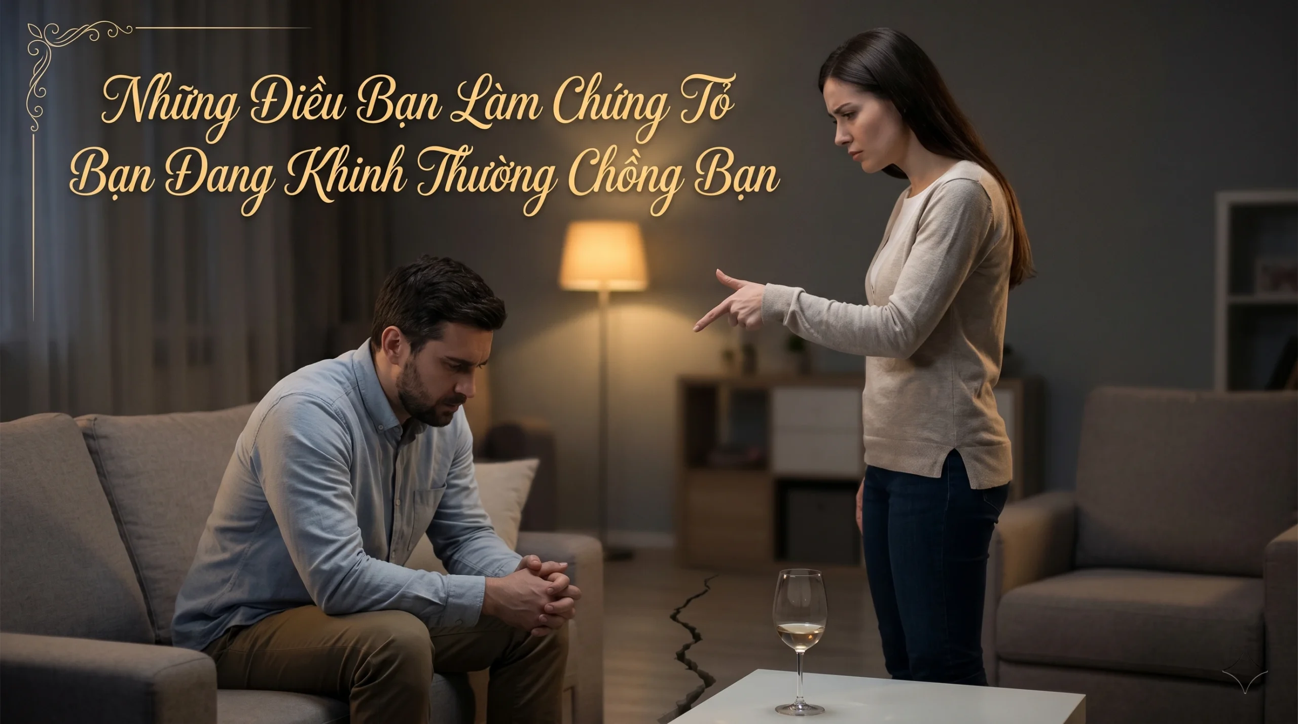 NHỮNG ĐIỀU BẠN LÀM CHỨNG TỎ BẠN ĐANG KHINH THƯỜNG CHỒNG BẠN