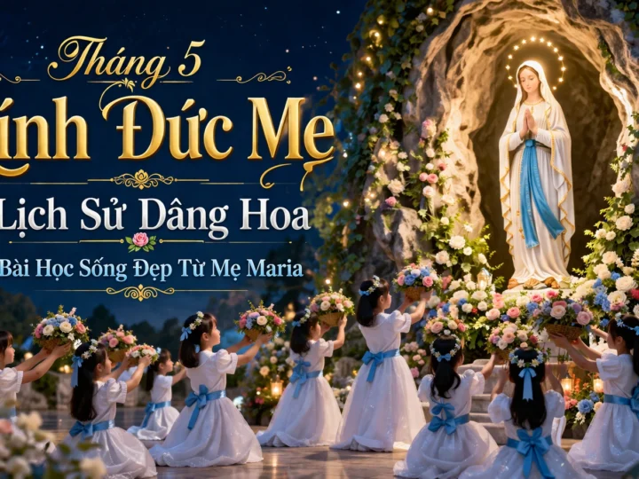 Tháng 5 Kính Đức Mẹ: Lịch Sử Dâng Hoa & Bài Học Sống Đẹp Từ Mẹ Maria