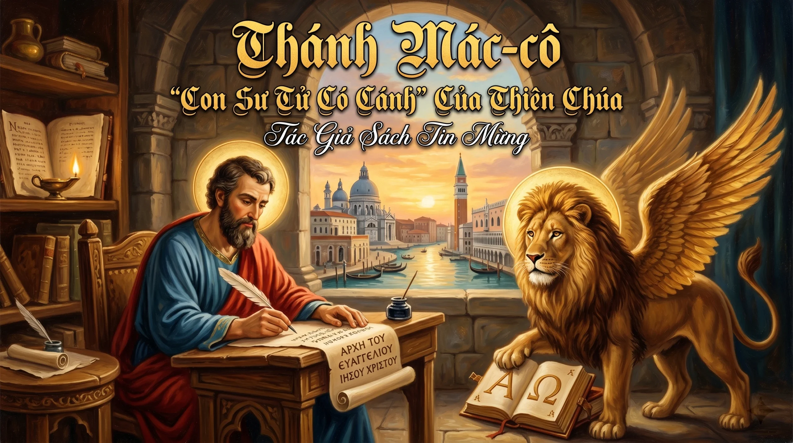 Thánh Mác-cô: “Con Sư Tử Có Cánh” Của Thiên Chúa và Người Chép Sử Vĩ Đại