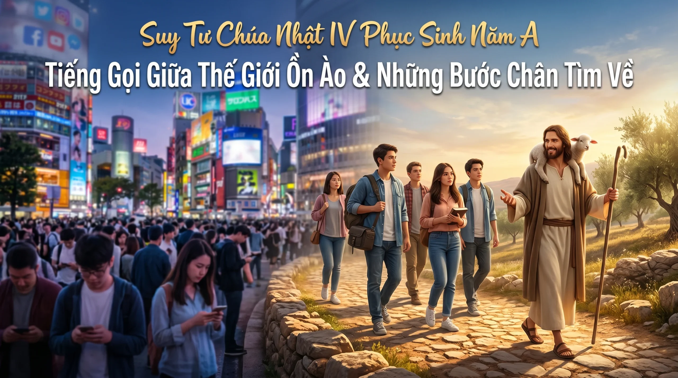 Suy Tư Chúa Nhật 4 Phục Sinh: Tiếng Gọi Giữa Thế Giới Ồn Ào & Những Bước Chân Tìm Về