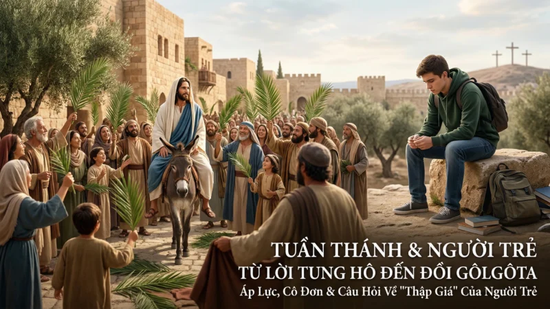TỪ LỜI TUNG HÔ ĐẾN ĐỒI GÔLGÔTA
