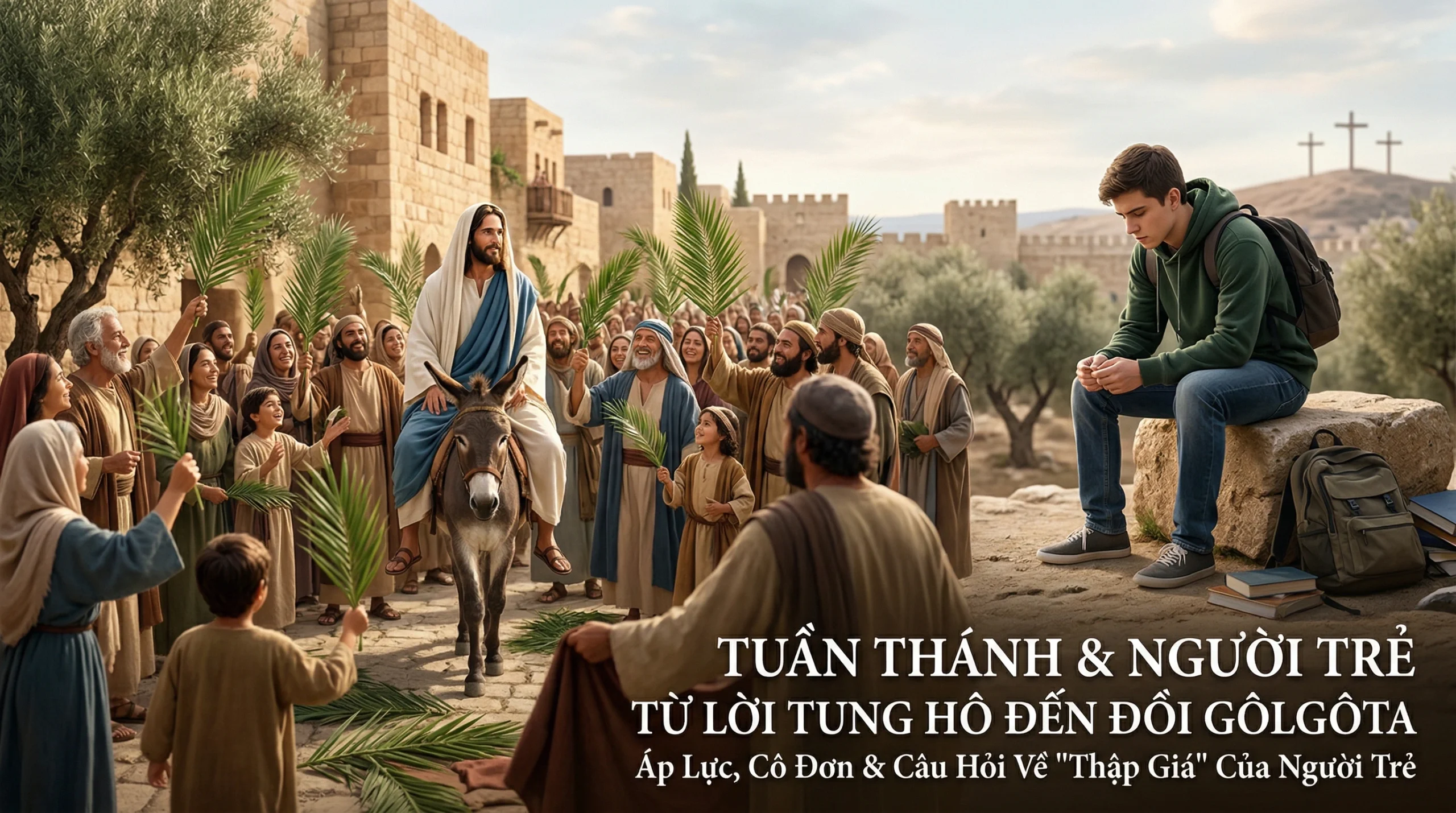 TỪ LỜI TUNG HÔ ĐẾN ĐỒI GÔLGÔTA