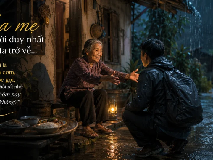 Chiếc Đèn Ngoài Hiên Và Người Mẹ Chờ Con Suốt Đêm Mưa