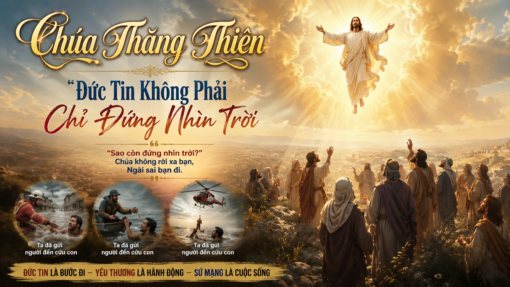 Chúa Thăng Thiên: Đức Tin Không Phải Chỉ Đứng Nhìn Trời