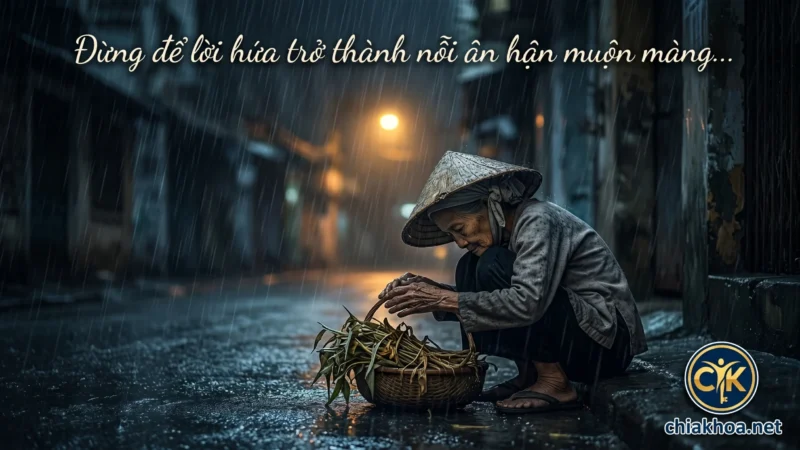 LỜI HỨA BÂNG QUƠ VÀ NHỮNG LÒNG TỐT CHƯA TRỌN VẸN