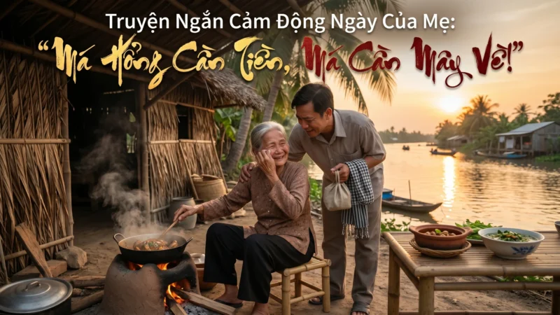 Truyện Ngắn Cảm Động Ngày Của Mẹ: “Má Hổng Cần Tiền, Má Cần Mầy Về!”