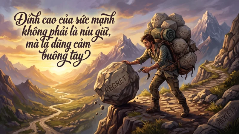 Đỉnh cao của sức mạnh không phải là níu giữ, mà là dũng cảm buông tay