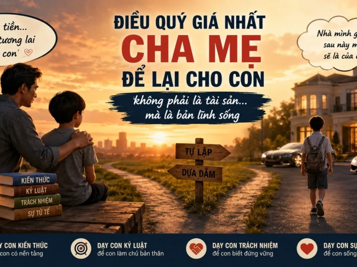 “Nhà mình có giàu không bố?” – Câu trả lời thay đổi cả cuộc đời một đứa trẻ
