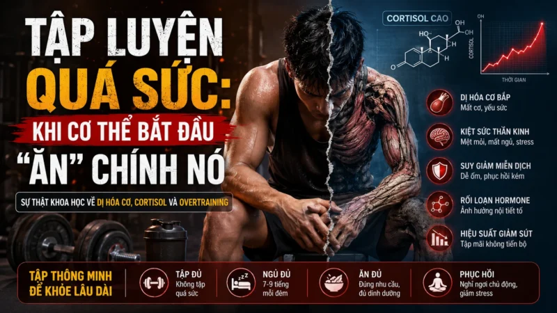 Khi Bạn Tập Luyện Quá Căng: Cơ Thể Không Chỉ Đốt Mỡ… Mà Có Thể Đang “Ăn” Chính Nó