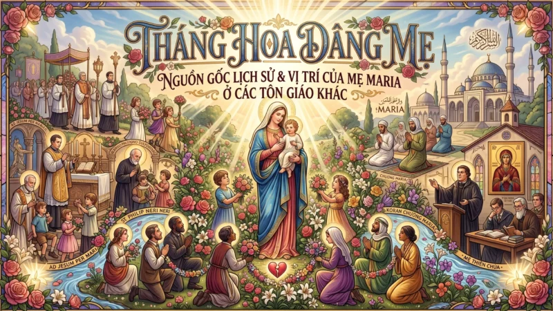 Tháng Hoa Dâng Mẹ: Nguồn Gốc Lịch Sử & Vị Trí Của Mẹ Maria Ở Các Tôn Giáo Khác