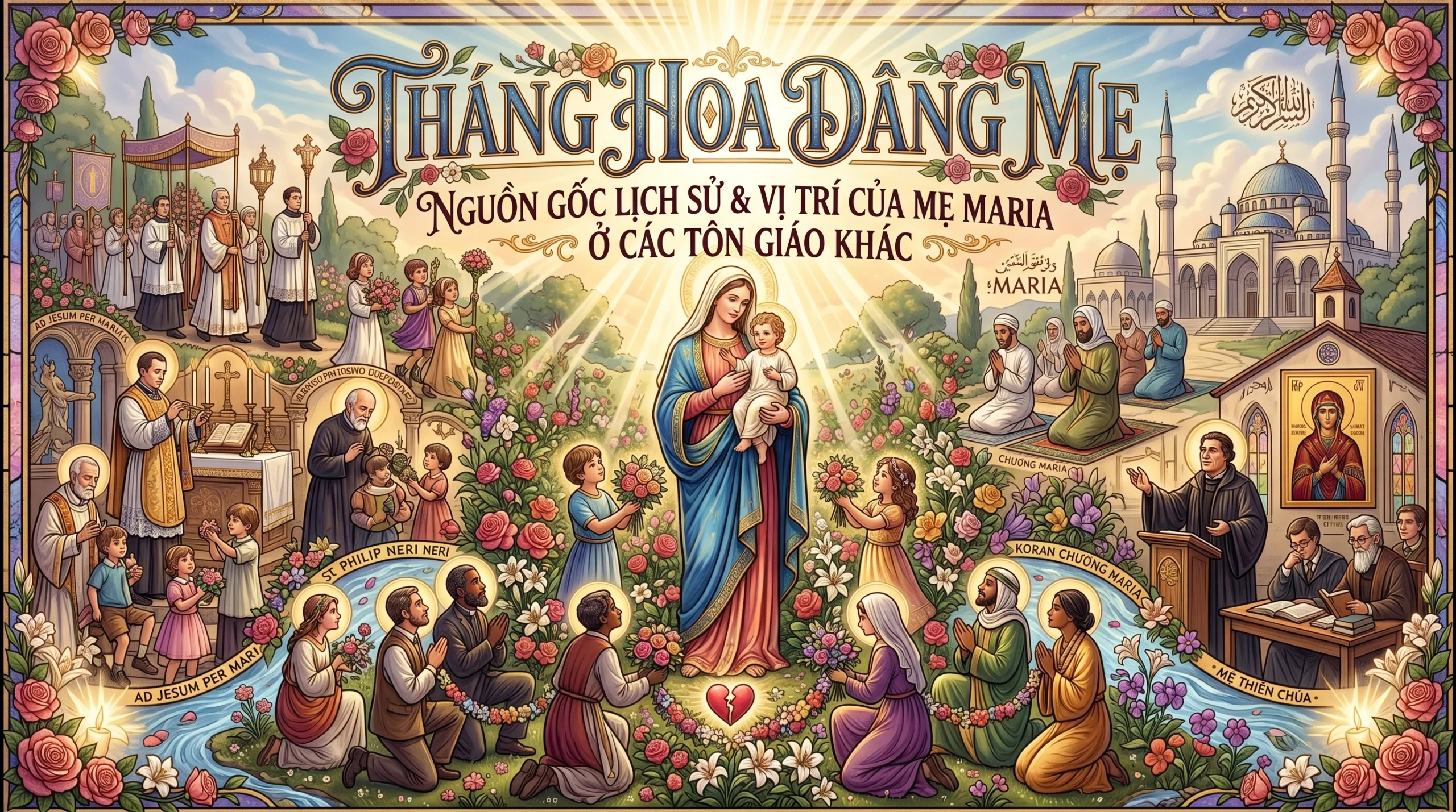 Tháng Hoa Dâng Mẹ: Nguồn Gốc Lịch Sử & Vị Trí Của Mẹ Maria Ở Các Tôn Giáo Khác