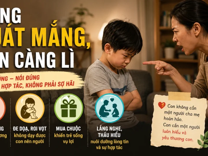 Càng Quát Mắng, Con Càng Lì: Sai Lầm Nhiều Cha Mẹ Đang Mắc Phải
