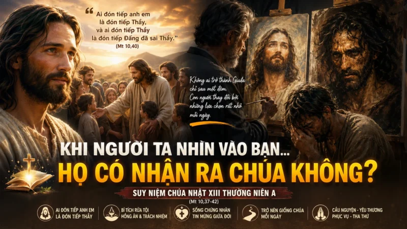 Khi Người Ta Nhìn Vào Bạn, Họ Có Nhận Ra Chúa Không? | Suy Tư Chúa Nhật XIII Thường Niên A (Mt 10,37-42)