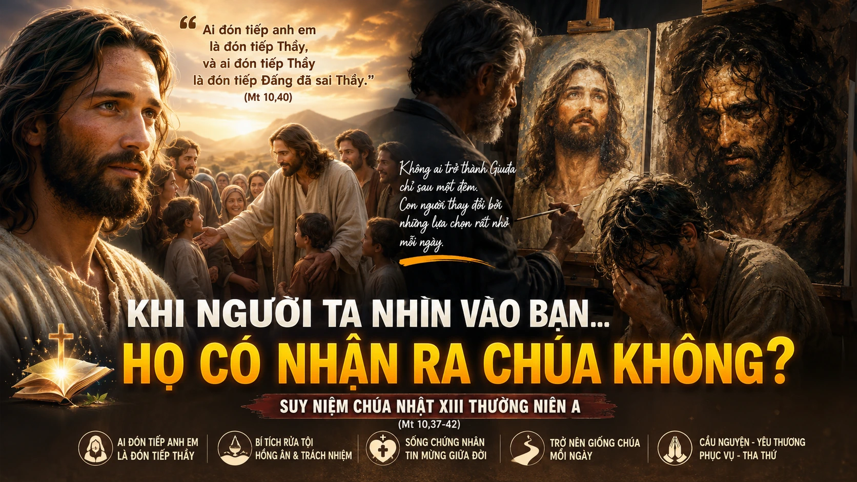 Khi Người Ta Nhìn Vào Bạn, Họ Có Nhận Ra Chúa Không? | Suy Tư Chúa Nhật XIII Thường Niên A (Mt 10,37-42)