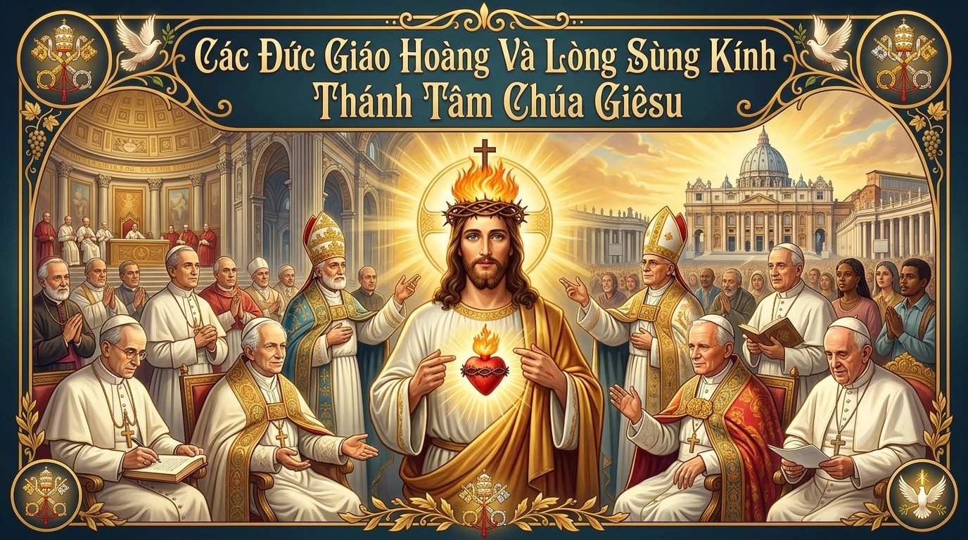 CÁC ĐỨC GIÁO HOÀNG VỚI LÒNG SÙNG KÍNH THÁNH TÂM CHÚA GIÊSU: DÒNG CHẢY TÌNH YÊU XUYÊN LỊCH SỬ