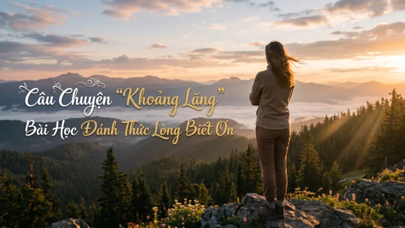 Câu Chuyện “Khoảng Lặng”: 3 Bài Học Đánh Thức Lòng Biết Ơn Khi Bạn Bế Tắc