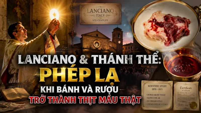 Lanciano & Thánh Thể: Phép Lạ Khi Bánh Và Rượu Trở Thành Thịt Máu Thật