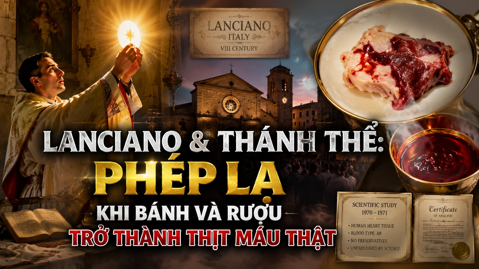 Lanciano & Thánh Thể: Phép Lạ Khi Bánh Và Rượu Trở Thành Thịt Máu Thật