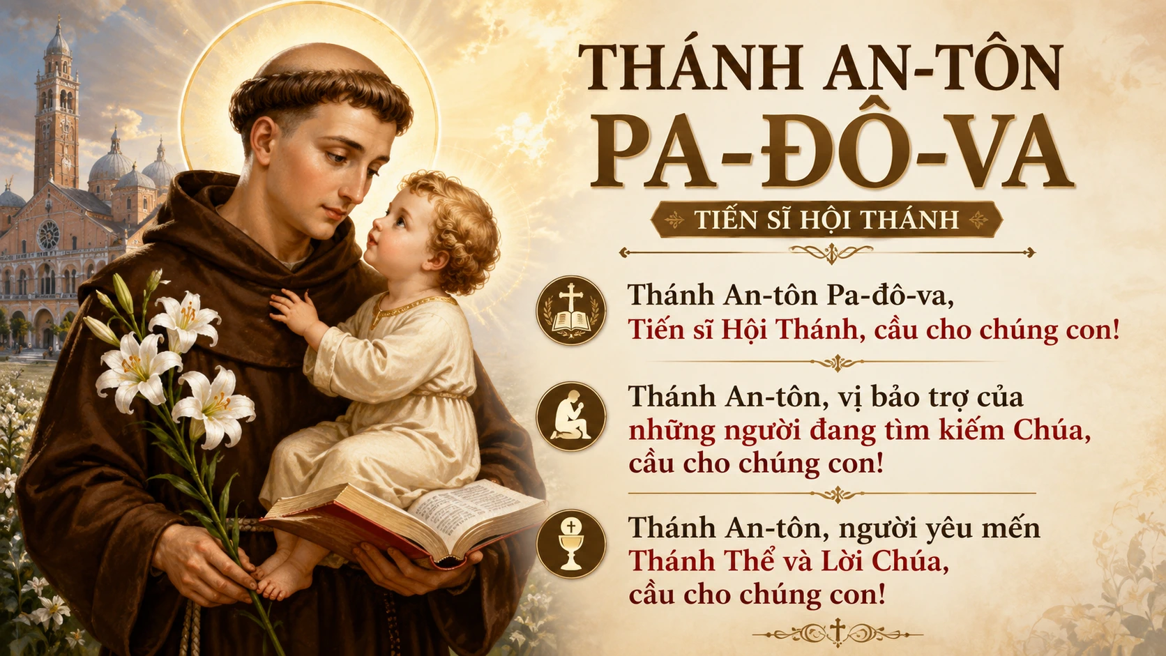 ✨ Thánh An-tôn Pa-đô-va | Cuộc Đời, Phép Lạ Và Lời Nguyện Quyền Năng
